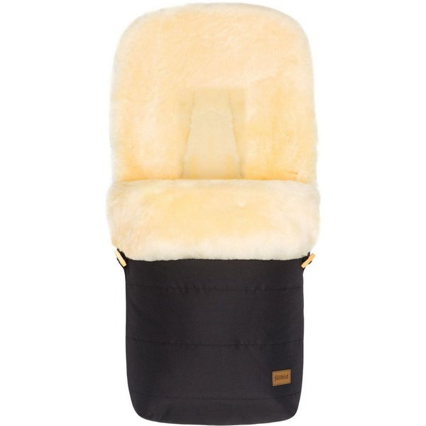 Fillikid Fußsack Winterfußsack Bernina Lammfell Exklusiv, Warmer Winterfußsack mit echtem Merino-Lammfell wasserabweisend und