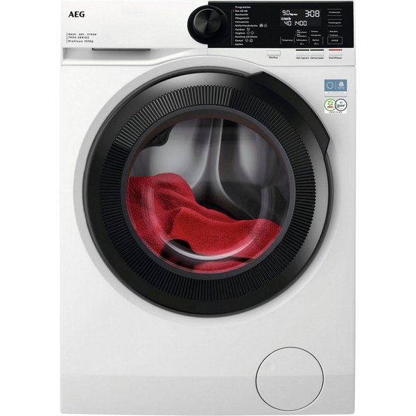 AEG Waschtrockner 7000 ProSteam® LWR7F65605, 10 kg, 6 kg, 1600 U/min, ProSteam® - Auffrischen mit Dampf, reduziert Falten in 25 Min.