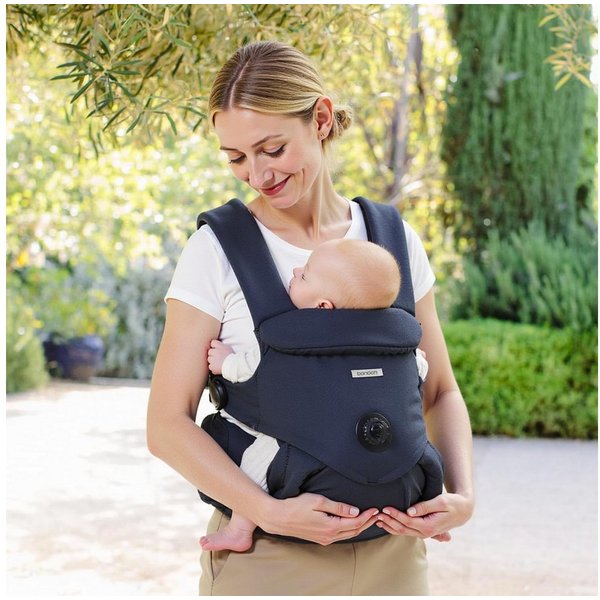 bonoch Babytrage EaseFit ergonomische Babytrage Baumwolle 4–24 Monate Hüfttrage (Ergonomische Babytrage mit EaseFit-System und Baumwolle, Babytrage mit Lätzchen