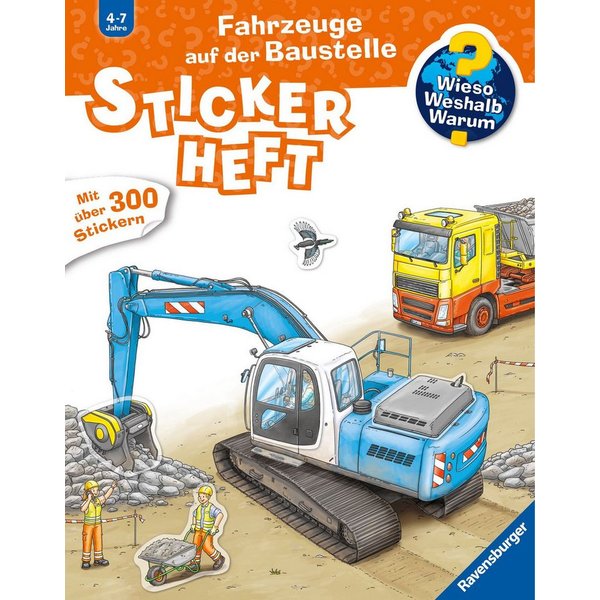 Wieso? Weshalb? Warum? Stickerheft - Fahrzeuge auf der Baustelle / diverse