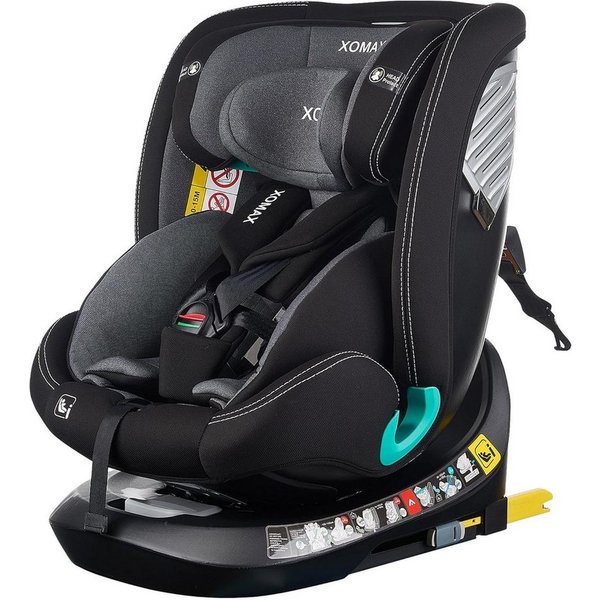 XOMAX Autokindersitz XOMAX G409 IOT black grey ISOFIX Auto Kindersitz 0-36kg AUTOSITZ 360°D, ab: ab Geburt, bis: 12 Jahren