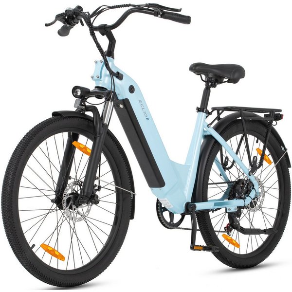 Vankel E-Bike Cityrad e bike für herren 26 zoll 18.2AH 36V 655WH damen 120km Elektrofahrrad, Kettenschaltung, Heckmotor, 655 Wh, (Beleuchtungsset mit Batteriela