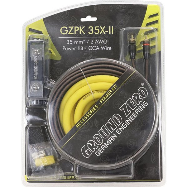 Ground Zero GZPK35X-II 35mm Kabelset Kabelkit CarHifi Anschlusset Audio-Kabel