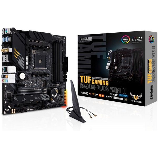 Asus TUF Gaming B550M-PLUS WIFI II Mainboard, mATX PCIe 4.0 Dual M.2 WiFi6 AM4