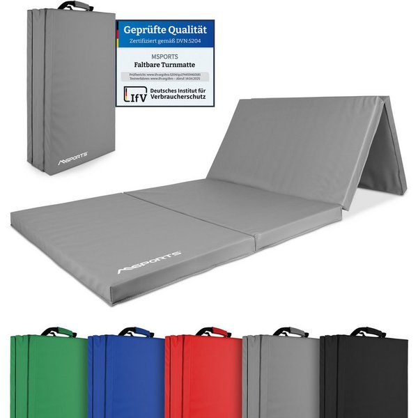 MSports® Turnmatte Turnmatte Premium klappbare Weichbodenmatte 190 x 80 x 5 cm