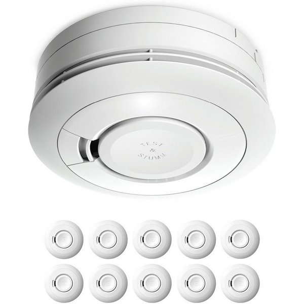 Ei Electronics 10x Ei Electronics Ei650 Rauchwarnmelder Rauchmelder 10 Jahre Batterie Rauchmelder