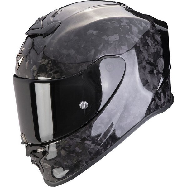 Scorpion Exo Motorradhelm EXO-R1 Evo Carbon Air Onyx Helm, Notfallsystem-polsterung (eqrs)