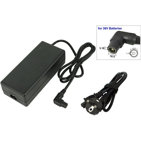 PowerSmart SSLC084V42XH Batterie-Ladegerät (2A für E-Bikes mit 36V Lithium Akkus, 42V (Ausgang)