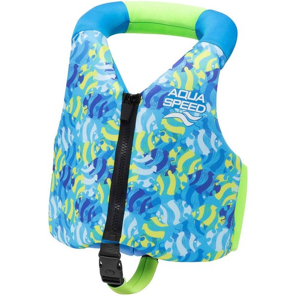 Aqua Speed Auftriebskörper Flytekraft Schwimmweste für Kinder 15-19 kg Ocean Wave (Sicheres Schwimmenlernen mit sanftem Auftrieb & hohem Tragekomfort), Perfekte