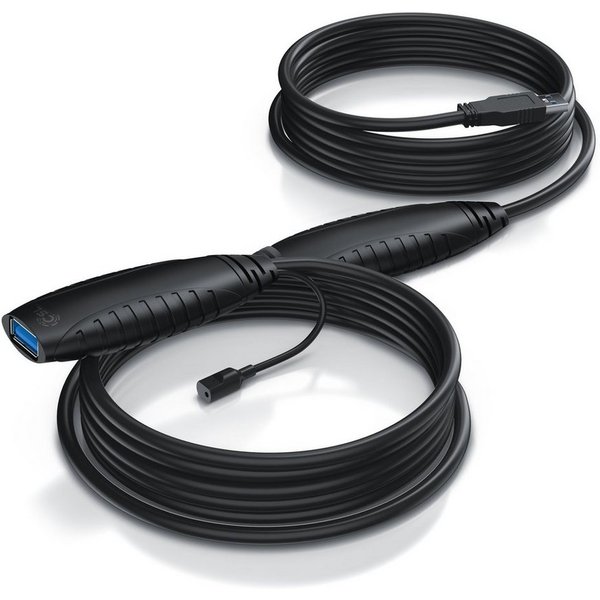 CSL USB 3.2 Gen 1 Repeaterkabel Verlängerung aktiv Gen1, Repeater - 10m Verlängerungskabel, USB Typ A, (1000 cm), Repeater Verlängerung Verstärker Kabel für Dru
