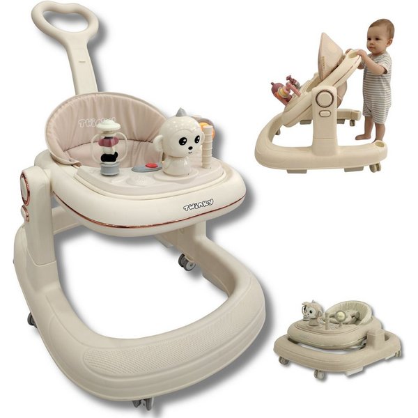 TWINKY Lauflernhilfe für Baby - Klappbarer Lauflernwagen mit Schiebegriff