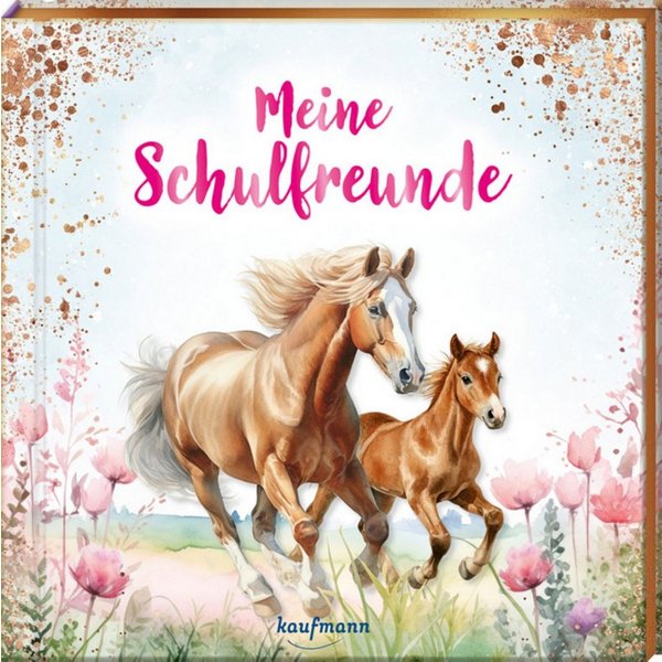 Meine Schulfreunde Pferde - mit Metallic-Farbschnitt / diverse