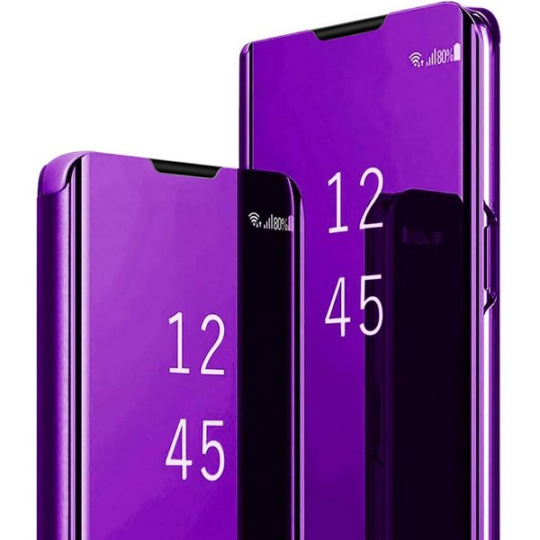 FITSU Handyhülle Handytasche für Samsung Galaxy Hülle Flipcase Spiegel Handyhülle, Hülle für A55, A35, A25, A15, A05s, A54, A53, A52, A51, A17, A37, A57