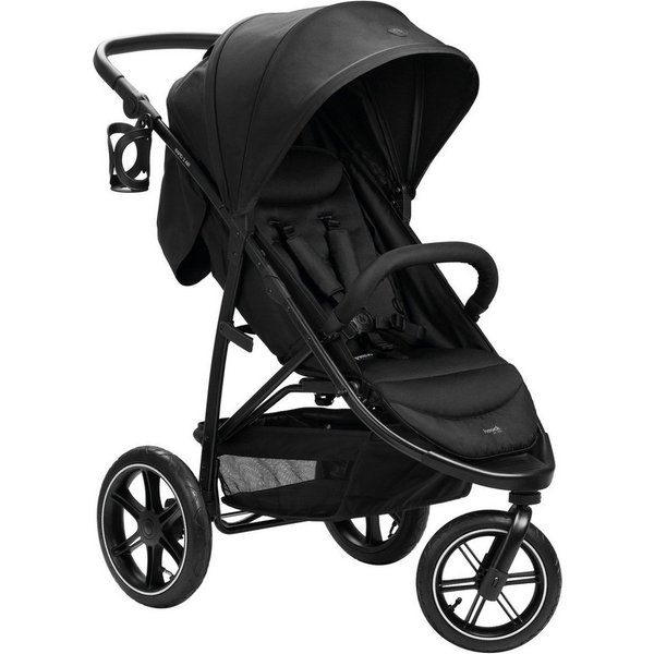 Hauck Kinder-Buggy Dreiradbuggy, Rapid 3 Air, black, mit schwenk/feststellbarem Vorderrad, Lufträder, bis 22 kg belastbar