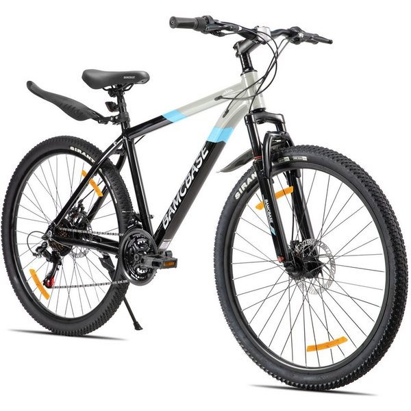 HILAND Mountainbike 26/27,5 Zoll Alu-Mountainbike 21-Gang, Scheibenbremsen & Komfortsattel