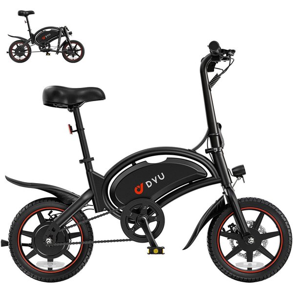 DYU E-Bike Cityrad DYU D3S, Mittelmotor, 360 Wh, (Packung)