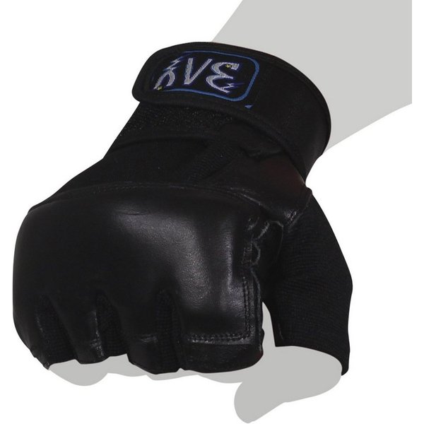 BAY-Sports Sandsackhandschuhe Orbit Boxsack Handschuhe Handschutz Faustschutz Sandsack Pratzen Leder (langer Klettverschluss, Paar)