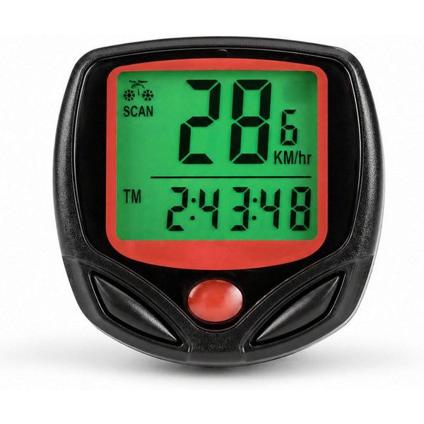 BENSON Fahrradcomputer Fahrradcomputer LCD Kabelgebunden 14 Funktionen Fahrradtacho (1-St., Set), 14 Funktionen, Kabelgebundene Datenübertragung