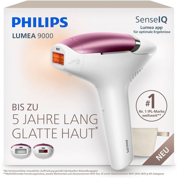 Philips IPL-Haarentferner Philips Lumea Series 8000 BRI934/00, NEUHEIT, 2 Aufsätze (Gesicht, Körper)