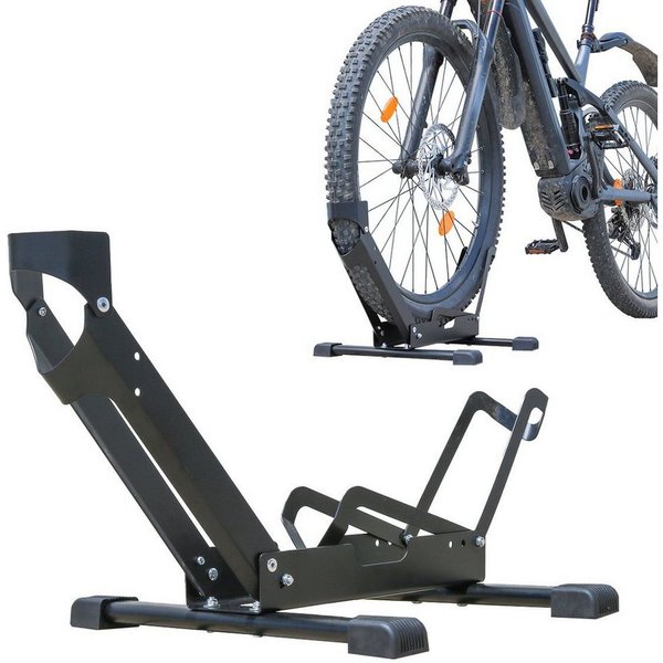 Cranit Fahrradständer Fahrradständer freistehend TS1 Fahrradhalter 26 bis 29" Reifen schwarz