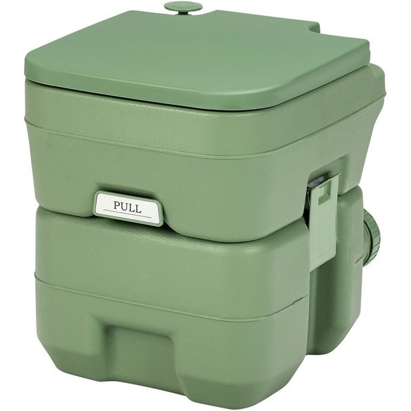 COSTWAY Campingtoilette Reisetoilette, 20L+12L mit abnehmbarem Abwassertank