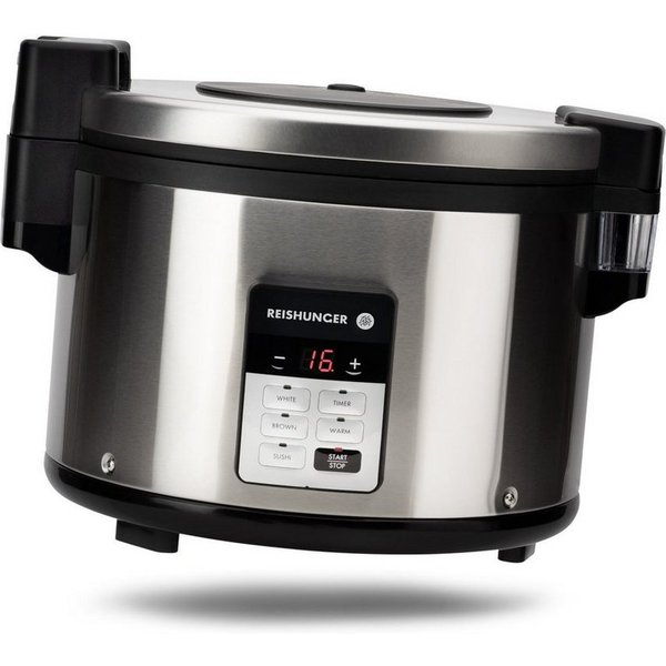 Reishunger Reiskocher Gastronomie Reiskocher für 32 Personen - Warmhaltefunktion & Timer, 1900 W