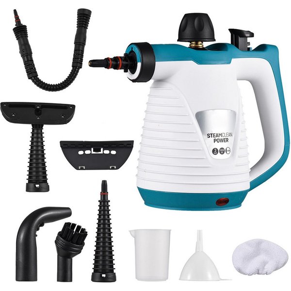 TUWENA Dampfreiniger Dampfreiniger, Tragbar Druckdampfreiniger Handheld mit 9 Zubehörteilen, Handdampfreiniger für Zuhause für Entfernt Schmutz und Fett, für Al