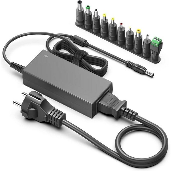 HKY Universal Netzteil 12V 5A 60W mit 10 DC Steckern Universal-Netzteil (für ELO TouchSystems E005277 E571601 ELO-PWR-BRICKCAB-LVL5-N)