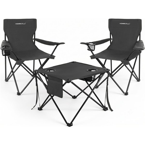 HOMECALL Campingstuhl Campingtisch mit Stühlen Klappstuhl Camping Faltstuhl Picknicktische (Rutschfest & Wetterfest, für Camping, Picknick, Angeln, 1 St), Falts