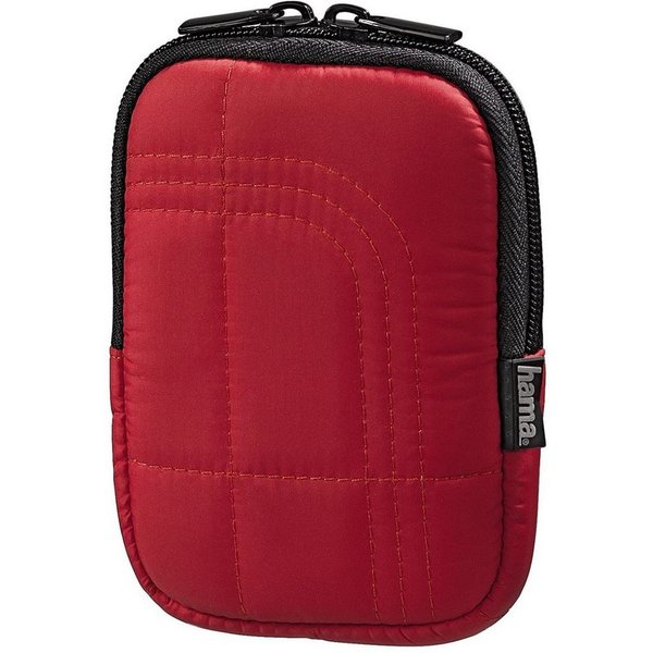Hama Kameratasche Kamera-Tasche Universal Fancy Memory 50C Rot, Reißverschluss, Innenfach, für kleine Digital-Kamera Foto Digicam