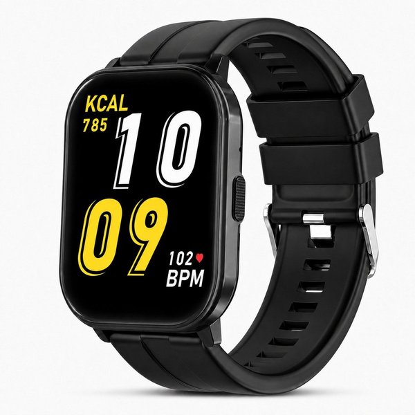 Futicare Fitnessuhr Damen Herren mit großer Schrift, 2,0 Zoll HD-Display, Smartwatch mit Telefonfunktion, Bluetooth-Anrufen, App-Benachrichtigungen, Schrittzähl