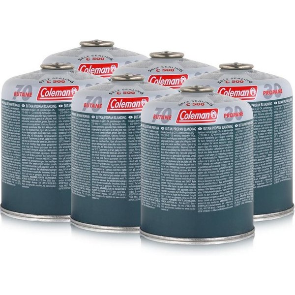 COLEMAN Camping-Gas Coleman C500 Gaskartusche 6x440g - Schraubkartusche (1er Pack)