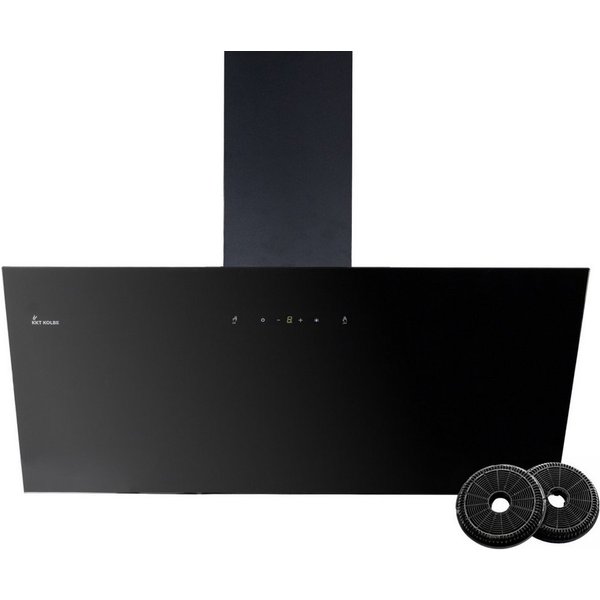 KKT KOLBE Wandhaube Dunstabzugshaube 90cm TRIO9025S Abzugshaube / Abluft / 90cm / Umluft / Schwarz / Gestensteuerung / LED