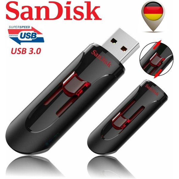 Sandisk SanDisk Cruzer Glide 3.0 USB Flash Drive 128 GB USB-Stick