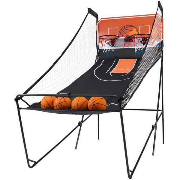COSTWAY Basketballständer, Faltbares Arcade Basketball mit 8 Spielmodi