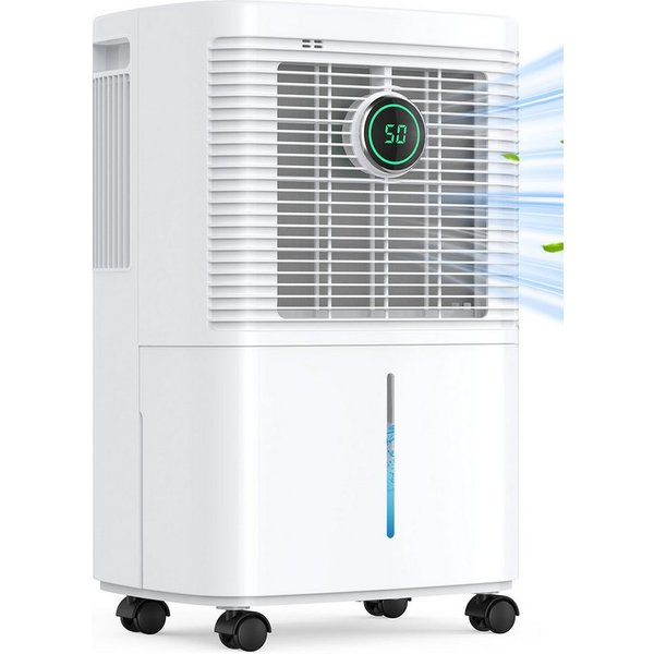 ATEROLL Luftentfeuchter Elektrisch mit Timer, 16L/24H, 25L/24H, leise 36dB Raumentfeuchter, für 150 m³ Räume, Entfeuchtung 16 l/Tag, Tank 1,6 l, Wäschetrocknung