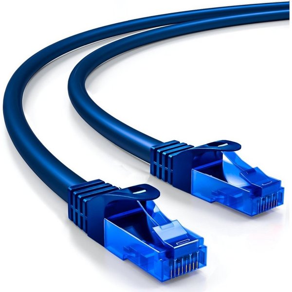 deleyCON deleyCON 1,5m CAT6 Patchkabel Netzwerkkabel Ethernet LAN DSL Kabel LAN-Kabel