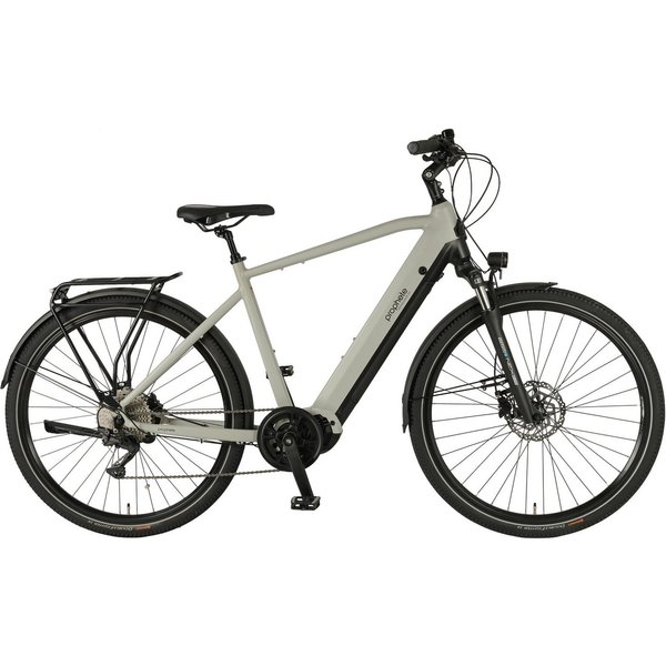 Prophete E-Bike Trekkingrad Entdecker 5.0, 10 Gang Shimano Deore Schaltwerk, Kettenschaltung, Mittelmotor, 800 Wh, Pedelec, Elektrofahrrad für Herren
