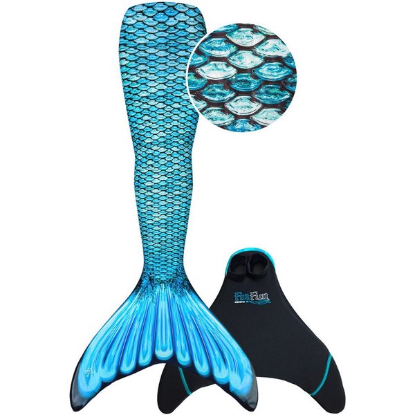 Fin Fun Monoflosse Fin Fun Meerjungfrauenflosse in Kinder Größen - Tidal Teal