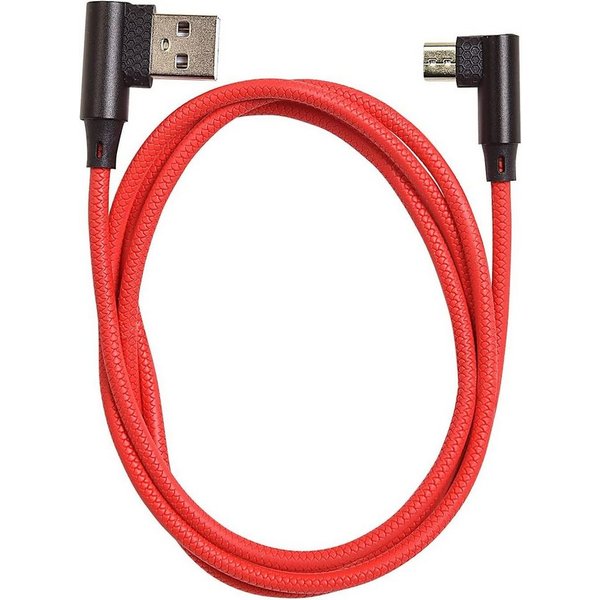 HEITECH 90 Grad 1m Micro-USB Winkel USB Kabel abgewinkelt Nylon USB-Kabel
