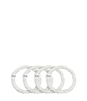 Dore & Rose Scrunchie 1 cm Set White Haargummi · 4 Stk