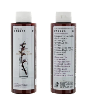 KORRES Almond & Linseed Shampoo für trockenes und strapaziertes Haar Haarshampoo · 250 ml