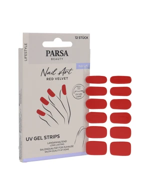 PARSA Beauty UV-Nagelfolien Red Velvet, 12 Stk. Nagelfolie · 12 Stk