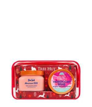 TREE HUT Xmas Set Moroccan Rose Sugar Scrub & Whipped Body Butter Körperpflegeset · 1 Stk