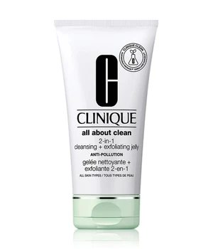 CLINIQUE All About Clean 2 in 1 Cleansing + Exfoliating Jelly Anti Pollution Reinigungsgel · 150 ml