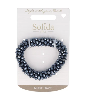 Solida Haargummi blau Perlen Haargummi · 21 g