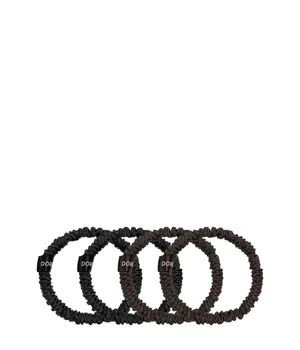 Dore & Rose Scrunchie 1 cm Set Black & Brown Haargummi · 4 Stk