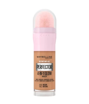 Maybelline Instant Age Rewind Perfector 4-in-1 Glow Flüssige Foundation · 20 ml · Hellbraun