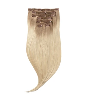 Rapunzel of Sweden Classic Clip-ins Straight / Medium Volume / 7 pieces Cool Platinum Blonde Balayage B7.3/10.10 50 cm Haarverlängerung · 110 g