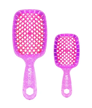 UNbrush Detangling Glitter Duo Set - Rose Quartz Pink No Tangle Bürste · 1 Stk